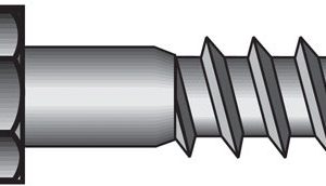 Hillman 3/8 in. X 6 in. L Hex Hot Dipped Galvanized Steel Lag Screw 50 pk