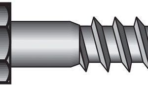 Hillman 1/2 in. X 3 in. L Hex Hot Dipped Galvanized Steel Lag Screw 50 pk