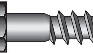 Hillman 1/2 in. X 5 in. L Hex Hot Dipped Galvanized Steel Lag Screw 25 pk