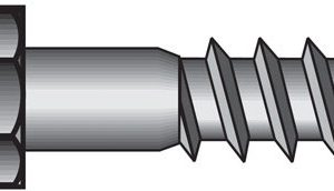 Hillman 5/16 in. X 4-1/2 in. L Hex Zinc-Plated Steel Lag Screw 50 pk