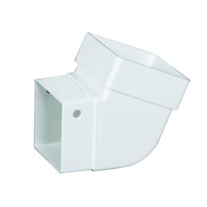 Amerimax 3.88 in. H X 3.63 in. W X 3.63 in. L White Vinyl U Gutter Elbow