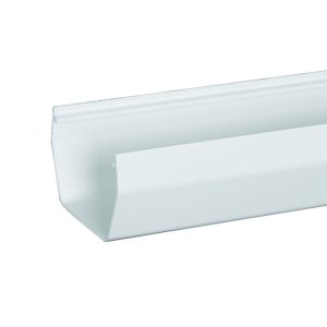 Amerimax 4 in. H X 5 in. W X 120 in. L White Vinyl U Gutter