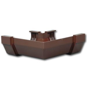 Amerimax 3.3 in. H X 5 in. W X 5 in. L Brown Vinyl U Gutter Corner