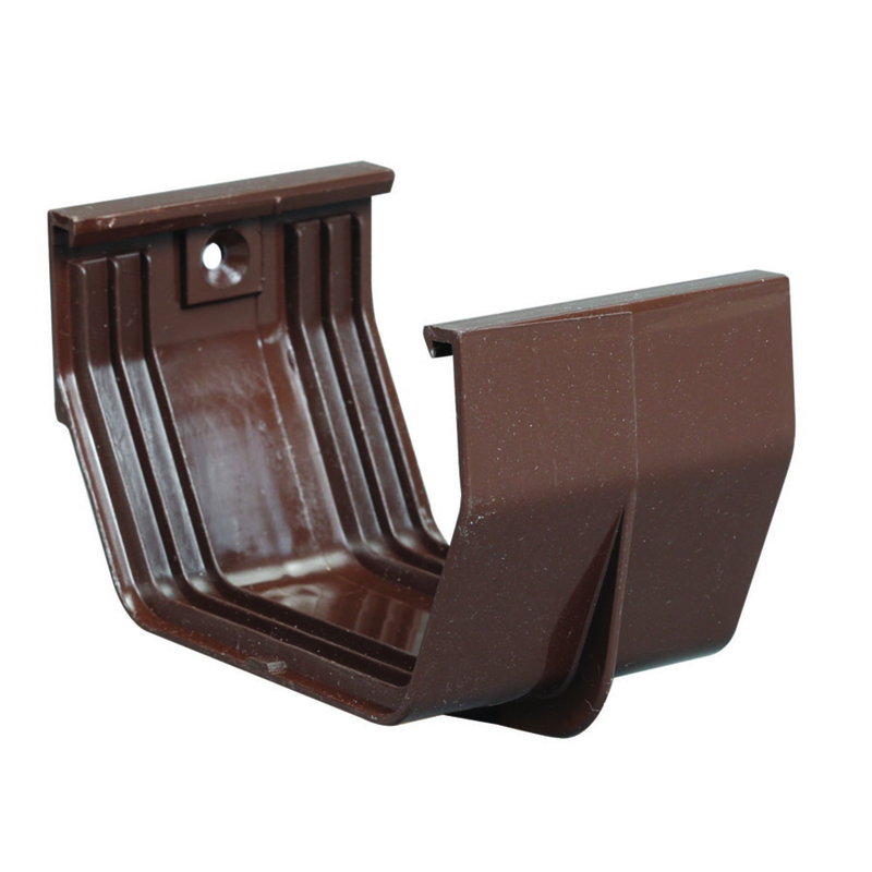 Amerimax 3.3 in. H X 3 in. W X 5 in. L Brown Vinyl U Gutter Connector
