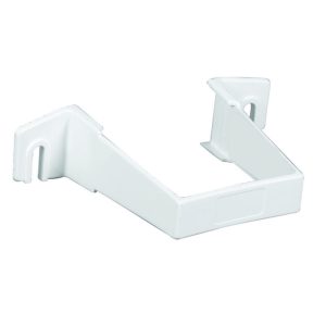 Amerimax 1 in. H X 3.3 in. W X 4.3 in. L White Vinyl U Downspout Bracket