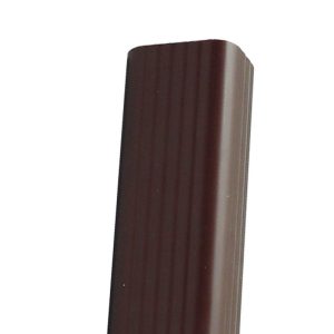 Amerimax 2 in. H X 3 in. W X 120 in. L Brown Vinyl K Downspout