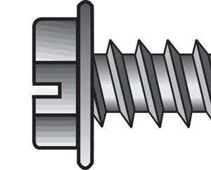 Hillman No. 14 X 3/4 in. L Slotted Hex Washer Head Sheet Metal Screws 100 pk