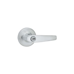 Kwikset Delta Satin Chrome Entry Lockset KW1 1-3/4 in.