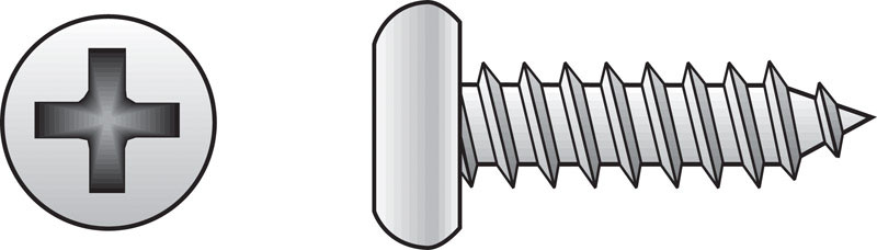 Hillman No. 10 X 1-1/4 in. L Phillips Pan Head Sheet Metal Screws 100 pk