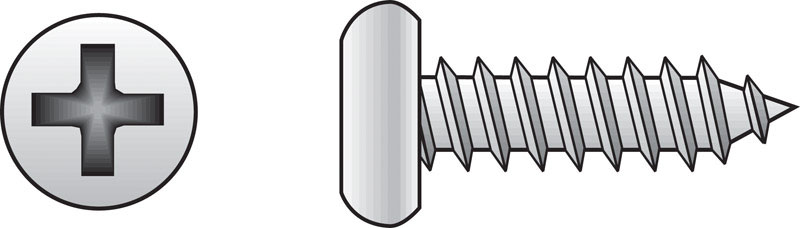 Hillman No. 10 X 1-1/2 in. L Phillips Pan Head Sheet Metal Screws 100 pk