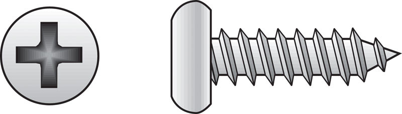 Hillman No. 10 X 2-1/2 in. L Phillips Pan Head Sheet Metal Screws 50 pk