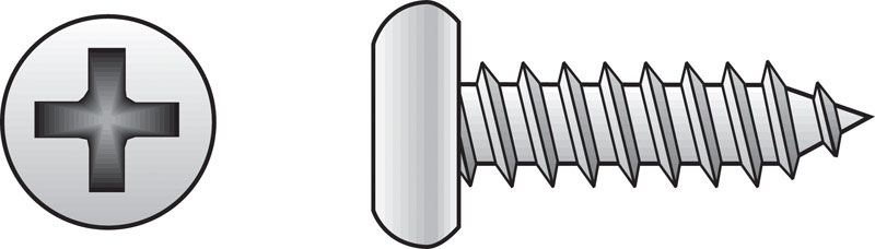 Hillman No. 12 X 1 in. L Phillips Pan Head Sheet Metal Screws 100 pk