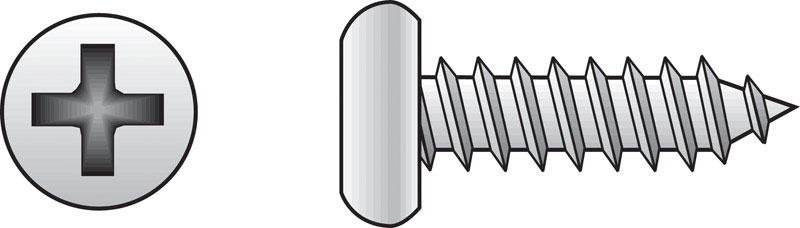 Hillman No. 14 X 3/4 in. L Phillips Pan Head Sheet Metal Screws 100 pk