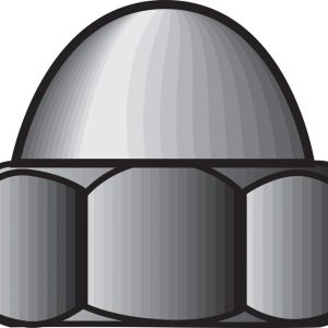 Hillman 8 in. Stainless Steel SAE Acorn Nut 100 pk