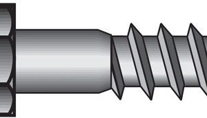 Hillman 1/4 in. X 2-1/2 in. L Hex Stainless Steel Lag Screw 25 pk