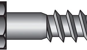 Hillman 5/16 in. X 4 in. L Hex Stainless Steel Lag Screw 25 pk