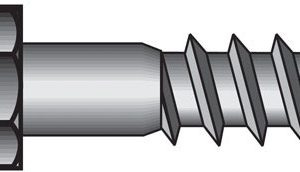 Hillman 3/8 in. X 2 in. L Hex Stainless Steel Lag Screw 25 pk
