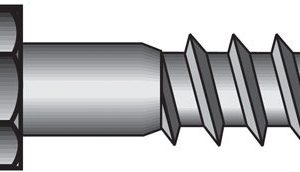 Hillman 3/8 in. X 2-1/2 in. L Hex Stainless Steel Lag Screw 25 pk