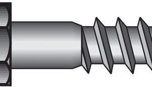 Hillman 3/8 in. X 3 in. L Hex Stainless Steel Lag Screw 25 pk
