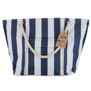 TWINE Blue/White Cooler Tote