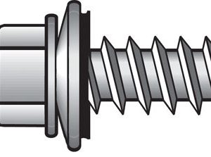 Hillman No. 10 X 2 in. L Hex Hex Head Screws w/Washers 75 pk