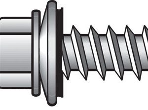 Hillman No. 10 X 2-1/2 in. L Hex Hex Head Screws w/Washers 75 pk