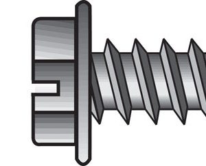 Hillman No. 8 X 1/2 in. L Slotted Hex Washer Head Sheet Metal Screws 100 pk