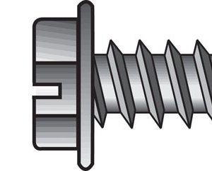 Hillman No. 8 X 1-1/4 in. L Slotted Hex Washer Head Sheet Metal Screws 100 pk