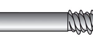 Hillman Tapper Steel Flat Head Concrete Screw Anchor 100 pk