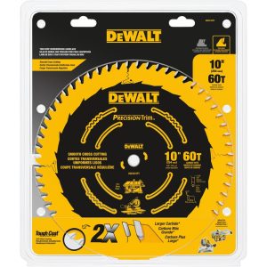 DeWalt Precision Trim 10 in. D X 5/8 in. S Carbide Tipped Circular Saw Blade 60 teeth 1 pk