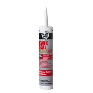 DAP Kwik Seal Ultra White Siliconized Acrylic Kitchen and Bath Sealant 10.1 oz