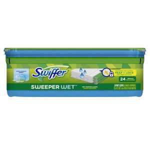 Swiffer Sweeper Wet Clean Fresh Scent Floor Cleaner Refill Wipes 24 pk