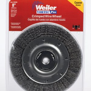 Weiler Vortec Pro 8 in. Crimped Wire Wheel Brush Carbon Steel 4000 rpm 1 pc