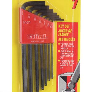 Eklind Ball-Hex-L 5/64 to 1/4 in. SAE Long Arm Ball End Hex L-Key Set 7 pc