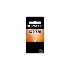 Duracell Silver Oxide 376/377 1.5 V 28 Ah Electronic/Watch Battery 1 pk