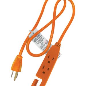 Projex Indoor 3 ft. L Orange Extension Cord 14/3